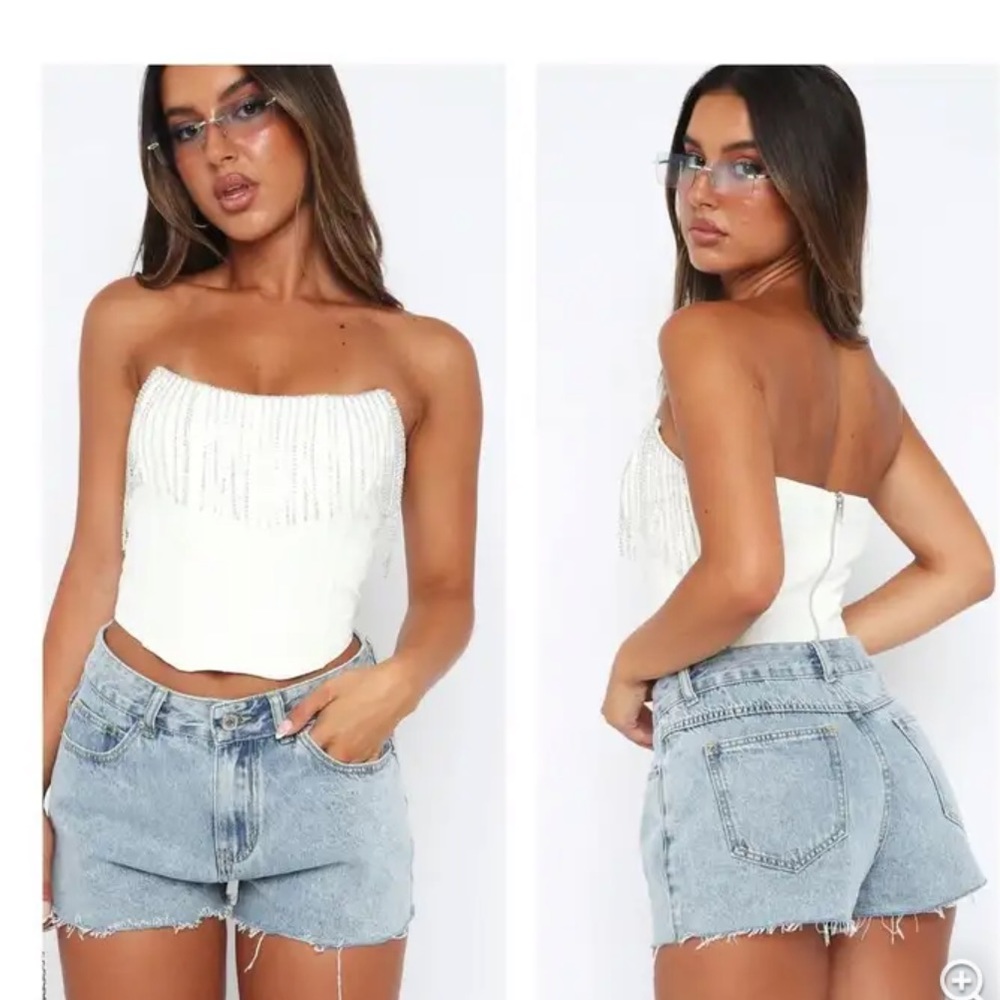 White Fox boutique  The Sweetest Thing Diamante Bustier